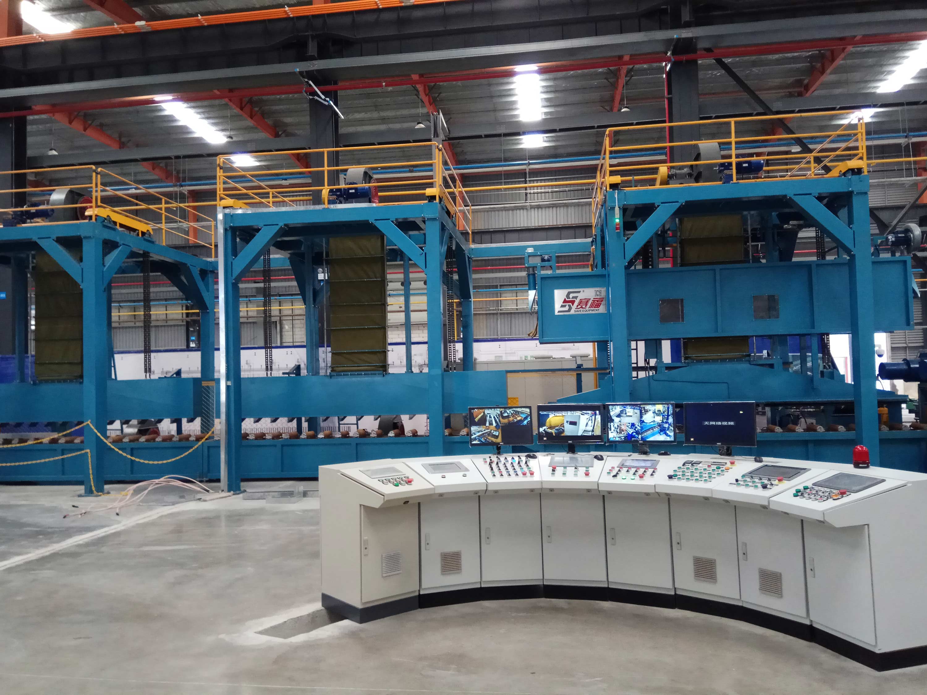 Handling system and quenching equipment for 1100T extrusion press from Minth group