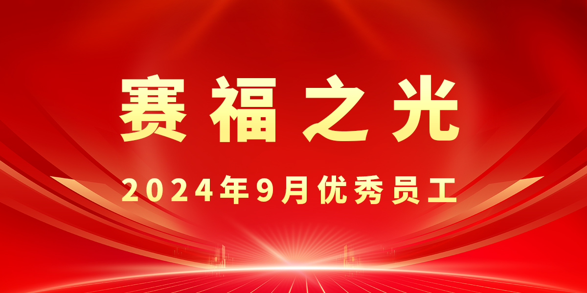 【赛福之光】2024年9月优秀员工先进事迹